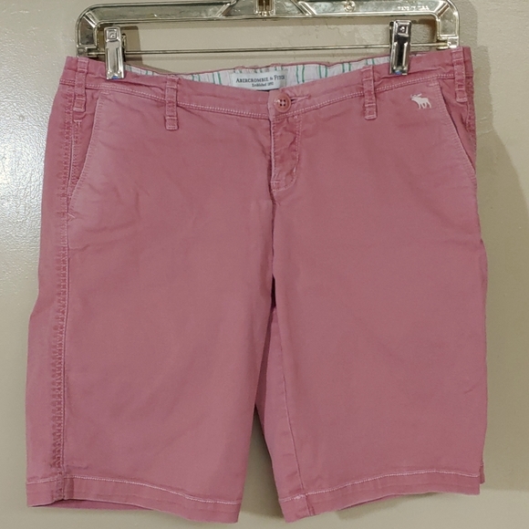 Abercrombie & Fitch Pants - Abercrombie & Fitch Faded Pink Bermuda Shorts 2